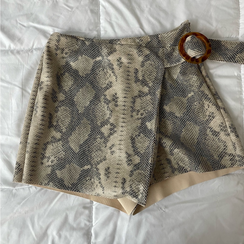 Zara Snakeskin Skort